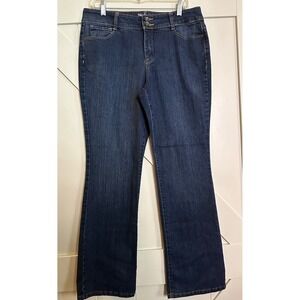 Women's Style and Co Bootcut Denim Med Wash Blue Jeans Back Flap Pockets  size12